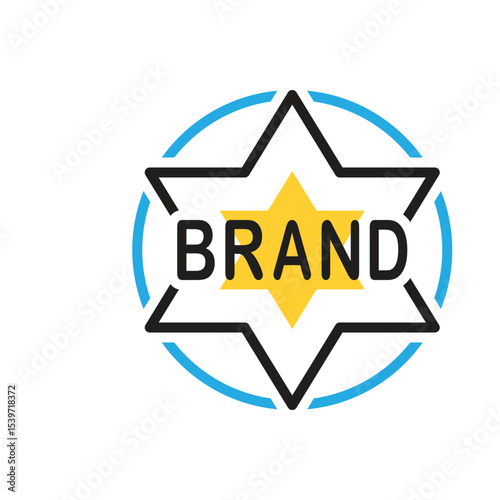 Multi color icon for brand