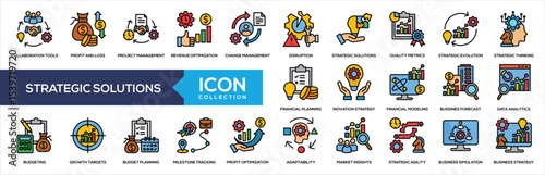 Strategic Solutions Lineal Color Icon Collection