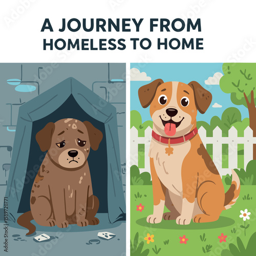From Homeless to Home An Adorable Dog's Incredible Transformation to a Loving Family
