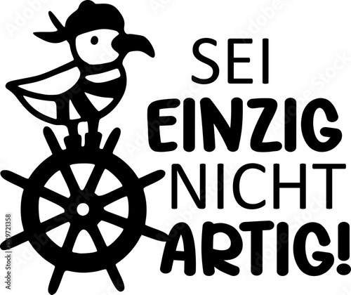 Maritim, Sommer, Möwen , Moin, Leuchtturm,Sei einzig nicht artig
