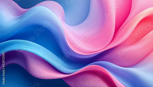 Vibrant blue pink gradient abstract fluid wavy texture
