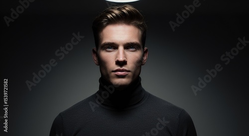 Portrait of a Young Man in a Turtleneck