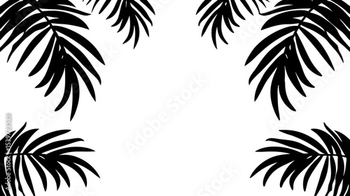 Tropical leaves background design summer concept