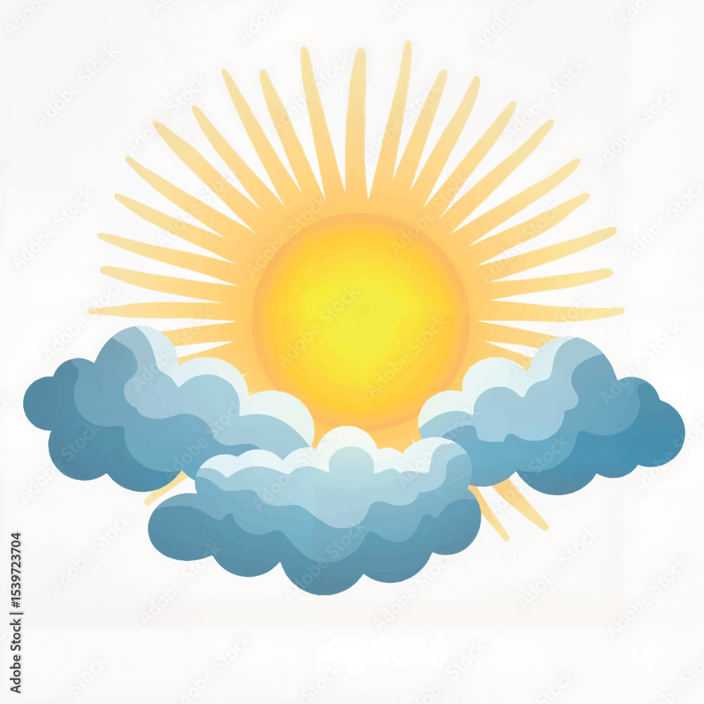 Bright sun rays emerging through storm clouds, hope and renewal Bright sun rays emerging through storm clouds, hope and renewal