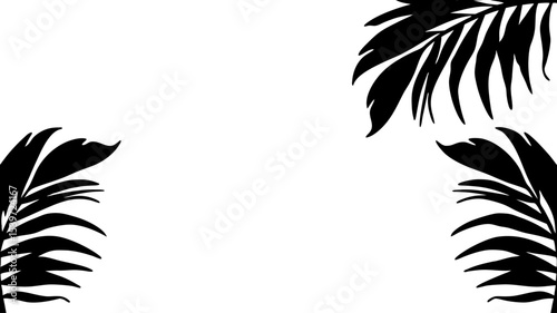 Tropical leaves background design summer concept