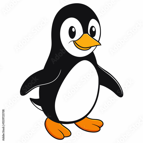 Penguin on the Move Vector