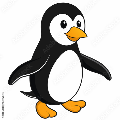 Penguin on the Move Vector