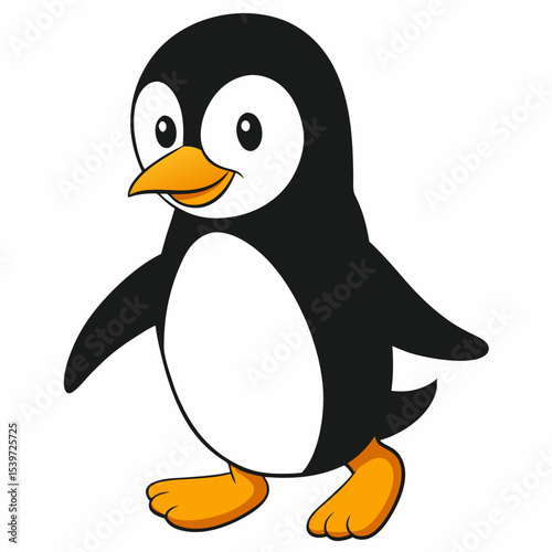 Penguin on the Move Vector