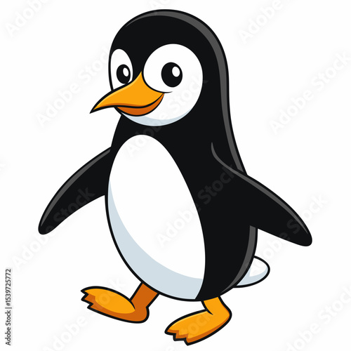 Penguin on the Move Vector