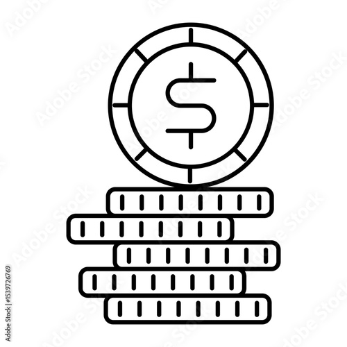 Earnings outline icon