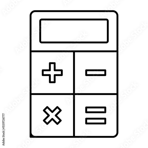 Finance Calculator outline icon