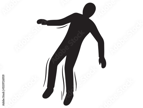 SLIPPERY ICON SILHOUETTE