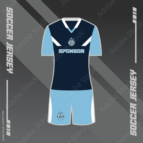 Football Jersey Design with a mix of modern patterns