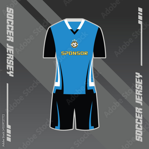 Football Jersey Design with a mix of modern patterns