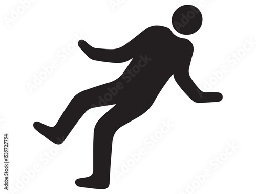 SLIPPERY ICON SILHOUETTE