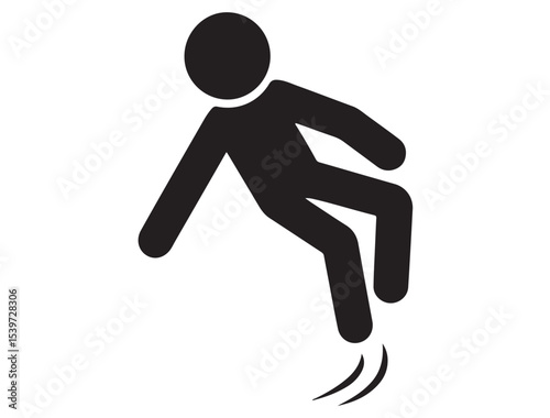 SLIPPERY ICON SILHOUETTE
