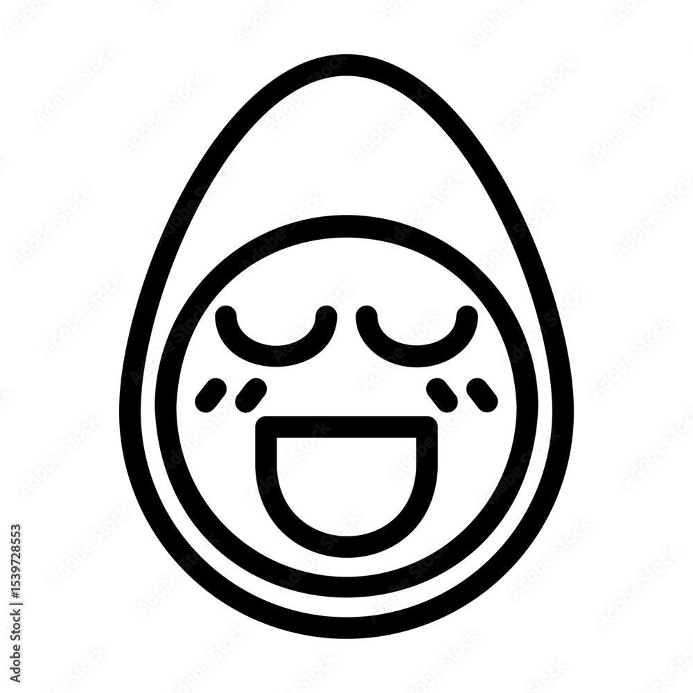 Obraz premium a collection of icons containing various egg-shaped expressions