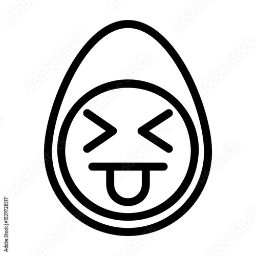 a collection of icons containing various egg-shaped expressions