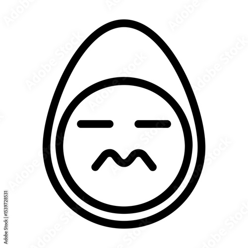a collection of icons containing various egg-shaped expressions