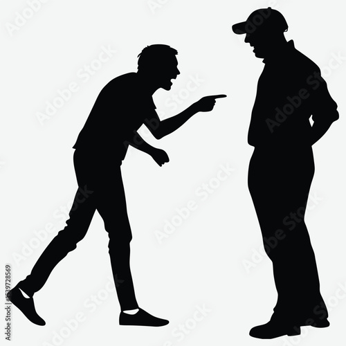 Two friends whisper secrets while gossiping in a casual moment  image silhouette design vector art and illustration