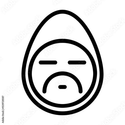 a collection of icons containing various egg-shaped expressions
