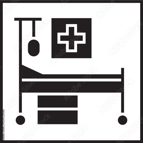 Hospital BedIcon Design