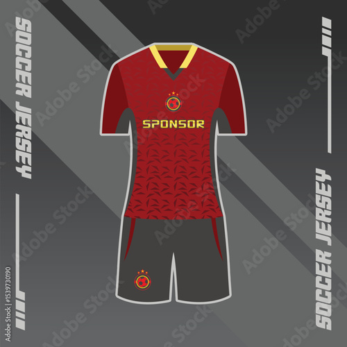 Football Jersey Design with a mix of modern patterns