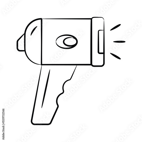 Get this handy drawing style icon of barcode scanner