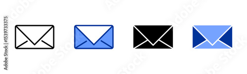 Email icon sheet multiple style collection
