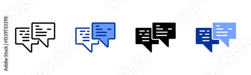Message icon sheet multiple style collection