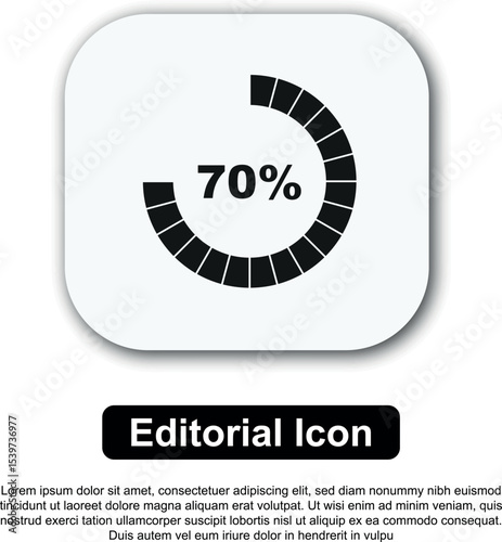 Loading Bar Icon. Progress bar loading, status bar. Vector Illustration