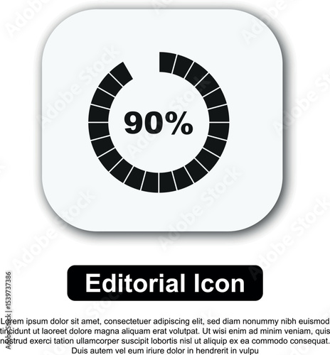 Loading Bar Icon. Progress bar loading, status bar. Vector Illustration
