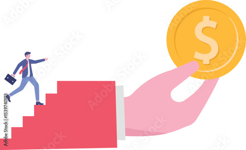 Hope to success in business, accomplishment or reaching business goal,

