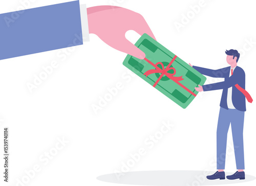 Surprise money or reward, bonus or salary raise, investment profit, dividend or high return stock,
