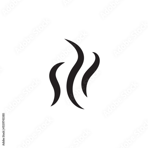 Aromas vaporize icon. Smells vector line icon, hot aroma, stink or cooking steam symbols, smelling or vapor, smoking or odors sign on white background