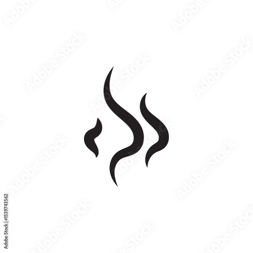 Aromas vaporize icon. Smells vector line icon, hot aroma, stink or cooking steam symbols, smelling or vapor, smoking or odors sign on white background