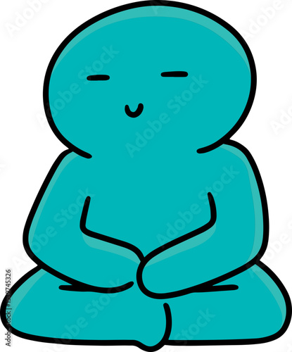 Illustration of meditation
