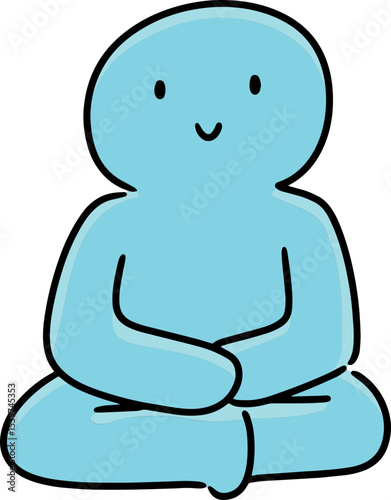 Illustration of meditation
