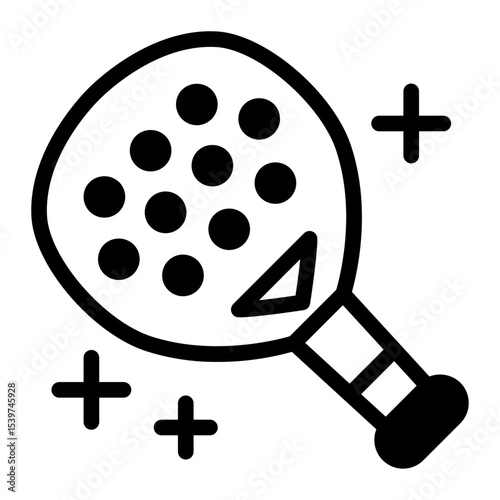 This Padel Racket icon is suitable for Padel, Racket Sport, etc