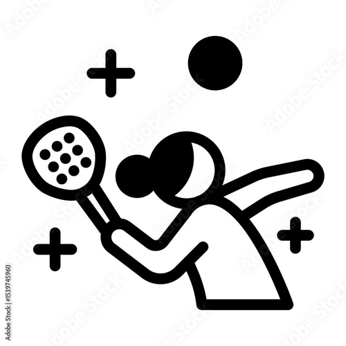 This Padel Smash icon is suitable for Padel, Racket Sport, etc