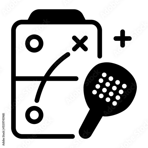 This Padel Strategy icon is suitable for Padel, Racket Sport, etc