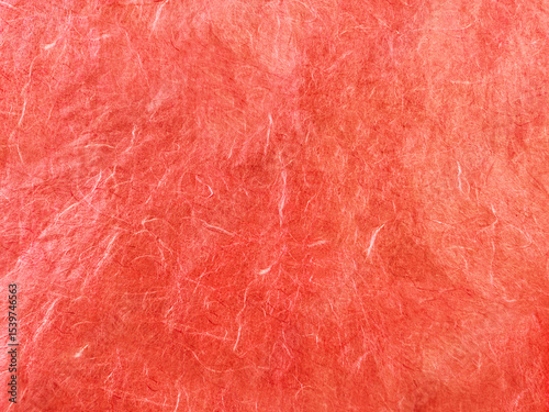 紙の繊維が美しい日本の赤い和紙