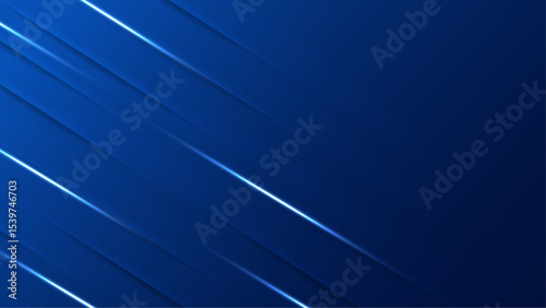 Abstract Blue Background with Diagonal Lines and Subtle Glow Effect