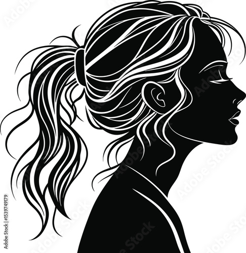 girl with long hair