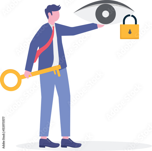 Data privacy for internet user, protect application to track or follow user behavior concept.
