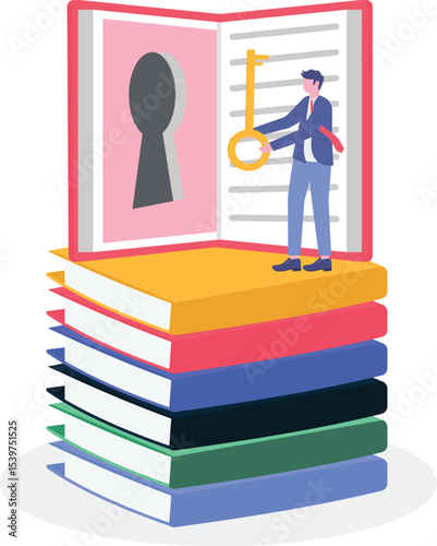 Exploring books and open education door to new knowledge.

