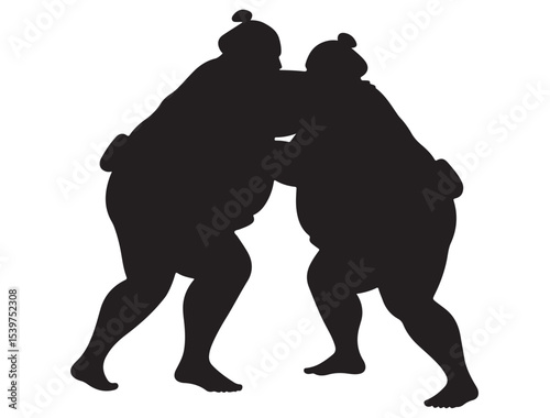  SUMO WRESTLER SILHOUETTE