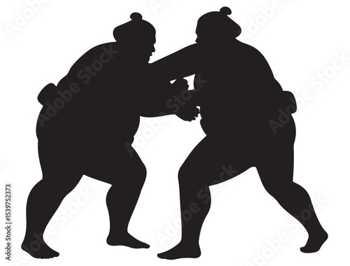  SUMO WRESTLER SILHOUETTE