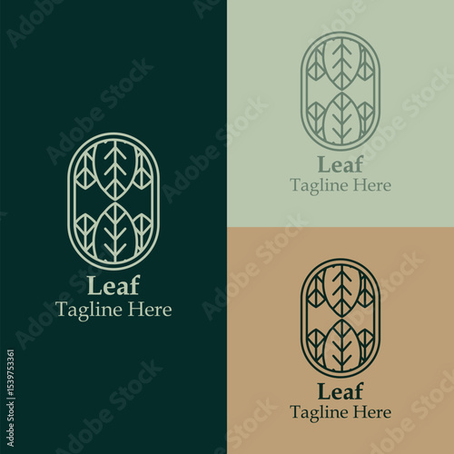 leaf line logo for company