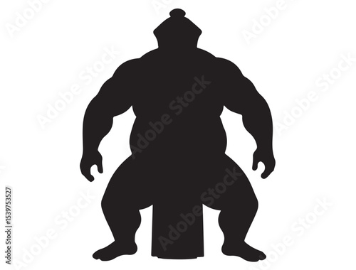  SUMO WRESTLER SILHOUETTE